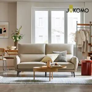 밀리 2인 천연면피 소가죽 소파