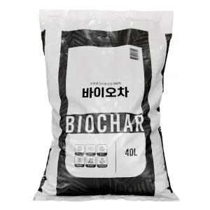 마이플랜트 바이오차 40L 대포장 복합비료 토양개량제 분갈이흙 훈탄 흙배합토