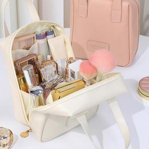 대용량 기초 색조 화장품 파우치 가방 4컬러 여행 휴대용 방수 메이크업 파우치