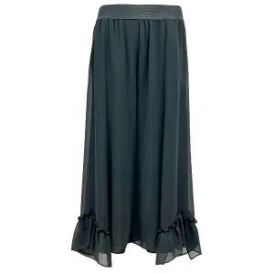 [롯데백화점]데시데 프릴디테일 와이드핏 쉬폰슬랙스 DOS214