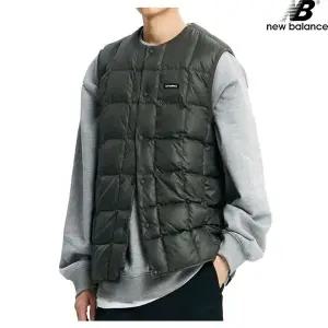 뉴발란스 NBNPD42953-KH 플라잉 사각퀼팅 구스 다운 베스트 공용 패딩 조끼 베스트