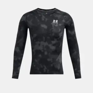 긴팔티 PQF 1387386-001  남성 HeatGear 프린티드  긴팔 티셔츠 헬스 레쉬가드