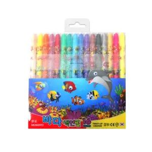 문교 바다색연필 16색