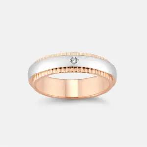 [주문제작][메트로시티 주얼리][커플링] 남성 이터니타 14K 콤비 링 A211GR3502C4