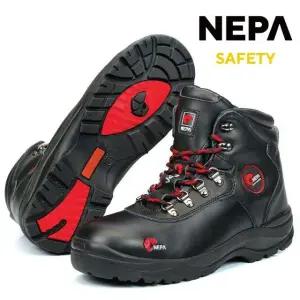 NEPA  GT-16C 안전화 중작업용 스틸지퍼 블랙 6인치 작업화