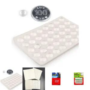 (6mm (60개)) 미끄럼방지 도트 범퍼 /소음방지범퍼/투명범퍼/소음범퍼/범퍼/투명범퍼스티커/범퍼패드/방문