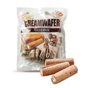 커피 크림 웨이퍼 롤 1080g / 180g x 6 커피 고소 바삭 롤 돌돌이 비스킷 과자 간식 코스트코
