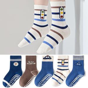 플레이카 남아 미끄럼방지 양말 5족세트 / 아기 유아 아동 초등