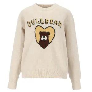 [롯데백화점]abfz 곰돌이 디테일 라운드넥 긴팔 니트 APY4HW56L