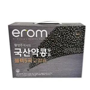 이롬 국산 약콩두유 190ml X 24개입 황성주 블랙5곡 고칼슘 두유