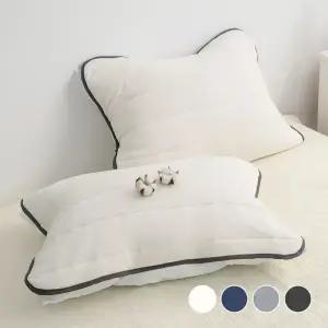 2장세트 스잠 국내산 워싱  밴딩 베개커버 3050 4060 5070/사계절 여행용 휴대용