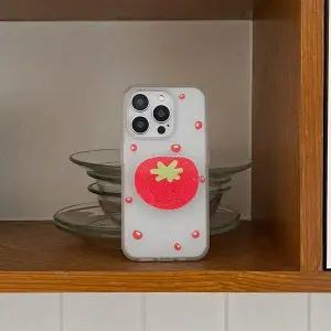 메이드모먼 mini fruit pattern 디자인 반투명 폰케이스