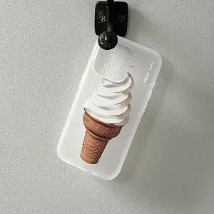 메이드모먼 sweet ice cream 디자인 반투명 폰케이스