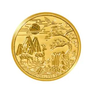 [한국금다이아몬드] 순금 24K 골드바 을사년 십장생 코인 0.2g