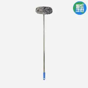 월드크린 세차 차걸레 스텐 봉걸레 세차봉 물 밀대 막대 봉 걸레 자동차 바닥 두툼 화물차 버스