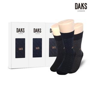 닥스양말 신사3족 선물세트 면후다 사각도트 24801