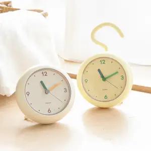 [무아스] 마시멜로 무소음 욕실시계 방수 화장실 흡착 탁상