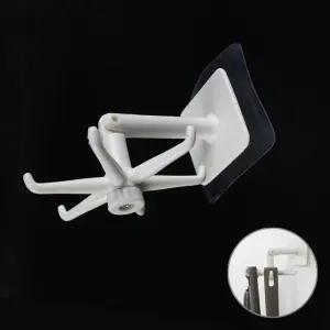 회전후크 부착식 벽 6구 화이트벽회전후크 (WFGU6O8)