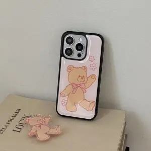 메이드모먼 bear embroidery 디자인 에폭시 범퍼케이스