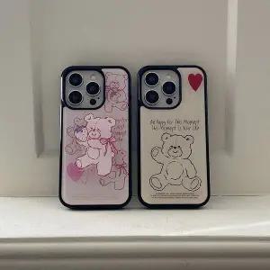 메이드모먼 fluffy strawberry bear 디자인 에폭시 범퍼케이스