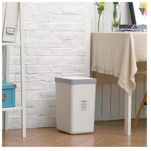 코멧 홈 원터치 모던 쓰레기통 20L 종량제 가정용 휴지통 재활용 분리수거함 화장실 틈새