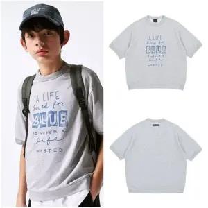 [갤러리아] AZA7TS02MG 멜란지 그레이 반팔 맨투맨 티셔츠