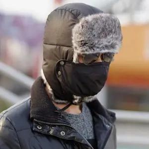 고품질 탈부착식 그레이 방한모자 1세트 2PCS 배달 플러쉬 방 2PCS (WFH1ZUJ)