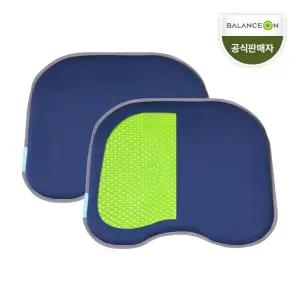 밸런스온 베타젤 시트 핏 L 2개입 (네이비) / 휴대용 수험생 직장인 의자 패드 방석