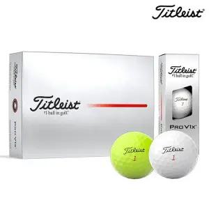 [타이틀리스트] 정품 2025 PRO V1X 프로 V1X 골프공 (4피스 12알) 골프볼