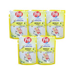 프릴 시크릿 오브 베이킹소다 주방세제 퓨어레몬 리필 1L x5개