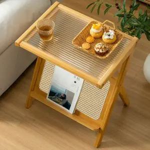 라탄 대나무 침대협탁 원목 미니 협탁 WC4617E