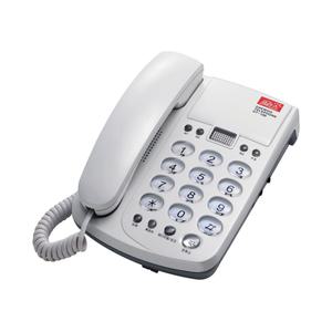 코러스 사무실 가정용 일반 유선전화기 DT-100 흰색 탁상용 벽걸이겸용 온후크 착신램프