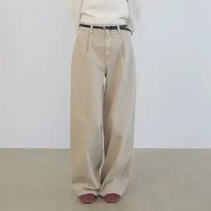 [온앤온](강남점)원턱 와이드 데님 팬츠 NEJ5SL254