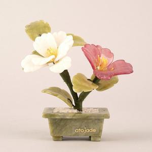 N 옥꽃 미니 피오니 조화 생화같은 화분 인테리어 소품