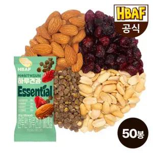 [본사직영] 바프 먼투썬 하루견과 에센셜 50봉 (20g X 50봉)