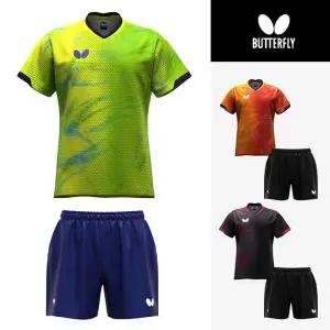 버터플라이 남여 JTTA공인 탁구유니폼 세트(엘리스타)