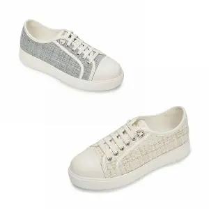 [하프클럽/무크]여화 레오 트위드 스니커즈 2colors