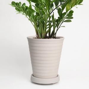 합 대형 스트라이프 라인 원형 높은 목분 화분 받침대 1세트