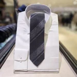 [레노마]원포인트 사선 스트라이프 넥타이  VOSTV1003GY_s