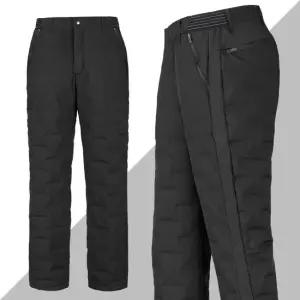 남성 오리털 바지 패딩 골프 겨울 방한 작업복 팬츠