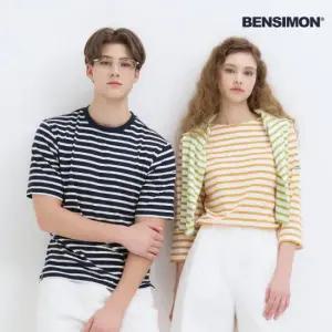 [벤시몽] 남녀 클래식 스트라이프 티셔츠 8종 택일