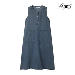 [롯데백화점]르샵 코튼 블루 데님 원피스 (BP4OP045A)