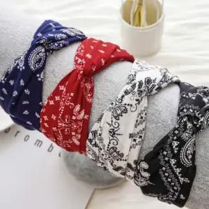 머리띠 헤어 여성 여름 포인트 데일리 페이즐리 (WFHU96Y)