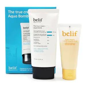 빌리프 더트루 크림-아쿠아 밤 75ml 세트 (튜브)