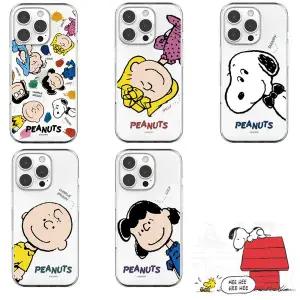 아이폰 16 15 14 13 12 11 프로 프로맥스 미니 케이스 정품 스누피 헬로 투명 소프트젤리케이스