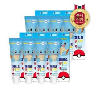 [페리오] 키즈 3단계 치약 75g (꼬부기) x 8개