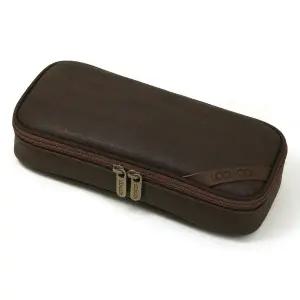 룬룬 664 우드 스탠다드 필통 - 다크브라운