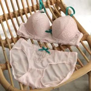 파르페 연핑크 브라1+팬티2 여성속옷세트