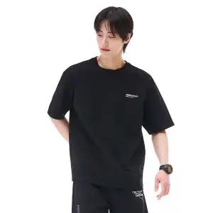 [하프클럽/체이스컬트]남성 전판 레터링 반팔 티셔츠-EBRK5813D03