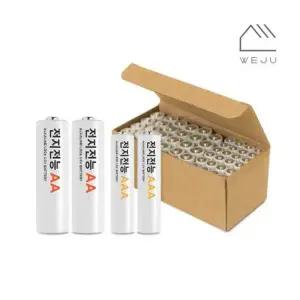 전지전능 알카라인 건전지 AA 24개입+AAA 24개입